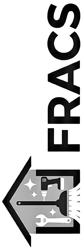 FRACS vertical flipped logo black & white FRACS vertical flipped logo black & white